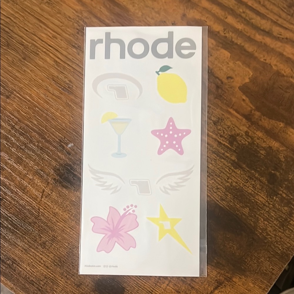RHODE temporary tattoo Set with Vibrant Designs